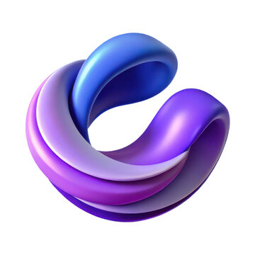 Abstract gradient shape design blue purple background modern wallpaper graphic element art rendering d