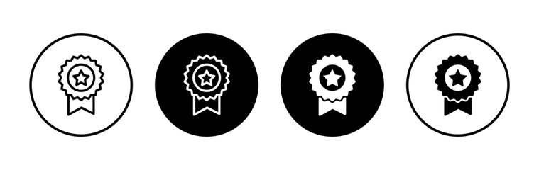Badge icon symbol for apps and websites. Awards icon vector. Achieve sign and symbols. Stamp