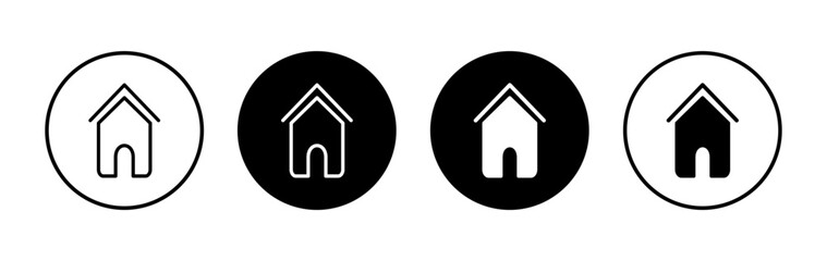 House icon symbol for apps and websites. Home sign and symbol
