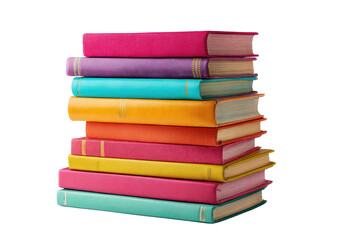 Stack of colorful books (1)