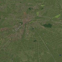 3D illustration of city and urban in Harare Zimbabwe