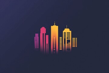 Fototapeta premium abstract city skyline vector illustration