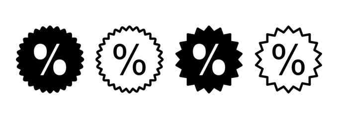 Discount icon logo design. Discount tag sign and symbol