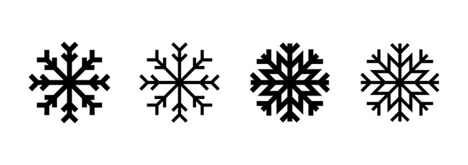 Snow icon logo design. snowflake sign and symbol