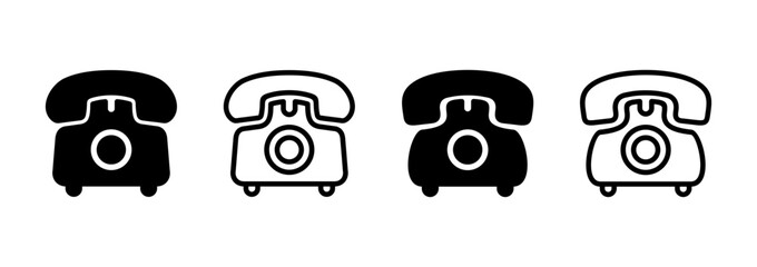 Telephone icon logo design. phone sign and symbol