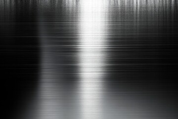 Polished Aluminum Texture with Shiny Highlight Metal Background