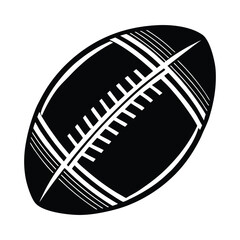 Football Silhouette Vector Art