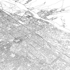 Naklejka premium 3D illustration of city and urban in Ulaanbaatar Mongolia