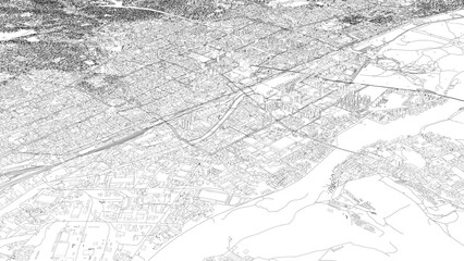 Fototapeta premium 3D illustration of city and urban in Ulaanbaatar Mongolia