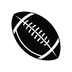 Football Silhouette Vector Art