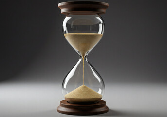 Hourglass Sand Timer Time Passing Wooden Glass Golden Vintage Classic