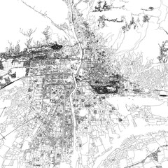Fototapeta premium 3D illustration of city and urban in Dushanbe Tajikistan