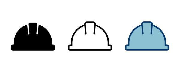 Helmet icon vector isolated on white background. Motorcycle helmets. Racing helmet. construction helmet icon. Safety helmet