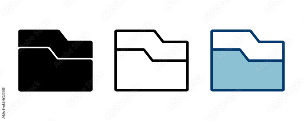 Poster folder icon vector isolated on white background. folder and documents icon. icon archive