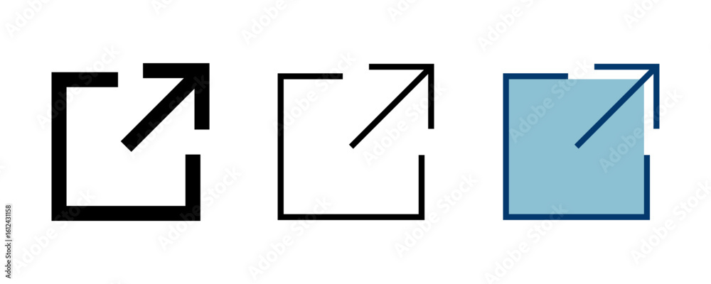 Poster link icon vector isolated on white background. link vector icon. external link symbol vector icon. h