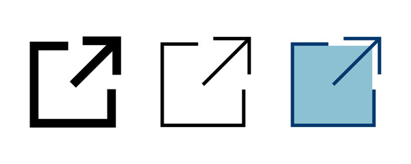 Fototapeta premium Link icon vector isolated on white background. Link vector icon. External link symbol vector icon. Hyperlink symbol