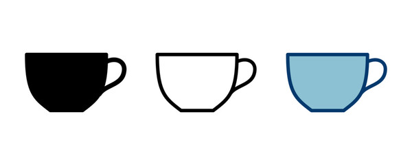 coffee cup icon vector isolated on white background. Coffee cup icon. Coffee vector icon. Tea