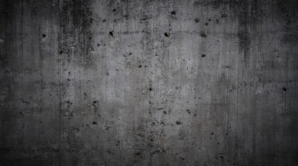 Dark rough concrete wall texture, showcasing a grunge aesthetic with even lighting.

