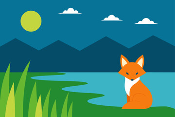 rice field sacred fox spirits resting