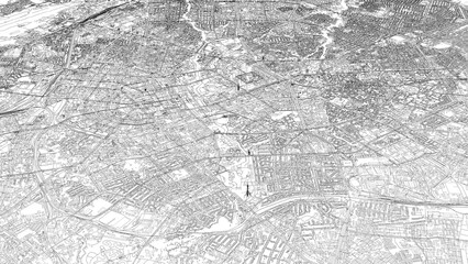 3D illustration of city and urban in Tashkent Uzbekistan