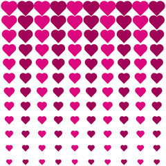 Seamless pattern with love shape