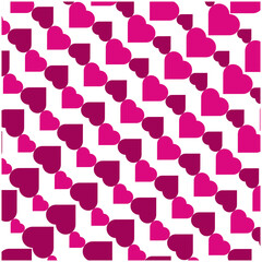 Seamless pattern with love shape