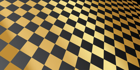 chess board pattern gold and black