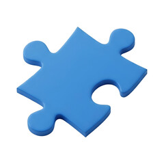 Obraz premium blue puzzle piece Cut out the background