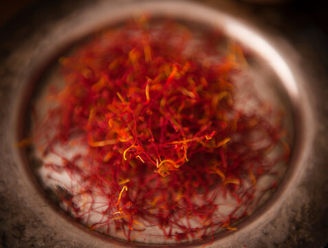 close up of saffron