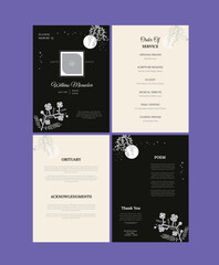 Funeral Program Layout