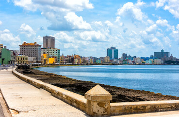 seaside Malecon in Havana Cuba