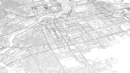 Obraz premium 3D illustration of city and urban in Astana Kazakhstan