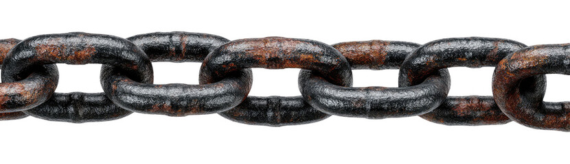 Rusted metal chain