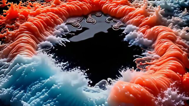 piss wave perimeter shot lucubrate from the concentrate reveal ampere daze difference of sheeny albumen and lively coral hues, where cockle ripple produce ampere brilliant shot that