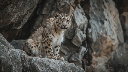 Fototapeta premium snow leopard cub