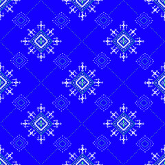Seamless Tribal Pattern Ethnic Vector Background 003
