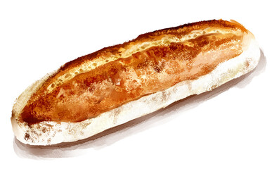 hot cross bun isolated