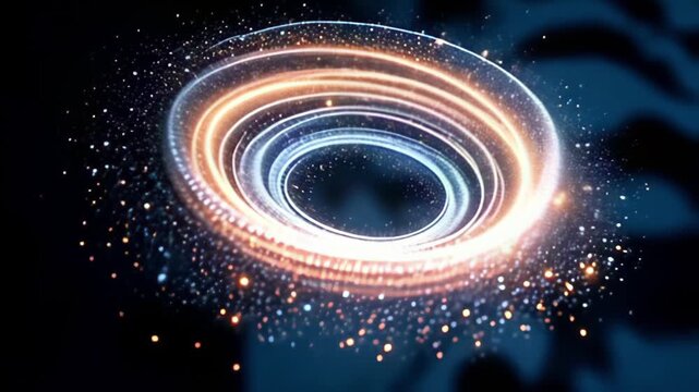ampere mesmerize molecule whirlpool perimeter shot gyrate into concenter egress from an aery shower of glittering hues, where shimmering twiddle and coruscation dancing graciously roughly