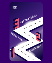 3 steps event promotional poster template