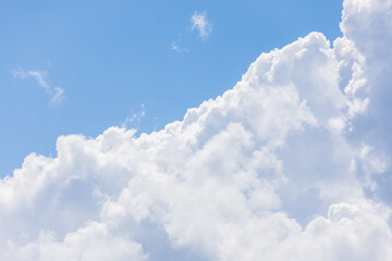 Sunny Mid-Afternoon Sky with Fluffy White Clouds.