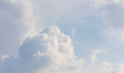 Fluffy Cumulus Cloud in Soft Afternoon Light