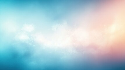 Soft gradient background with smooth blend of blue and warm peach colors creating a calm and serene atmosphere