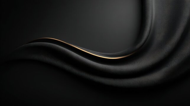 Isolated solid black background with elegant gradient for luxury branding or hero image