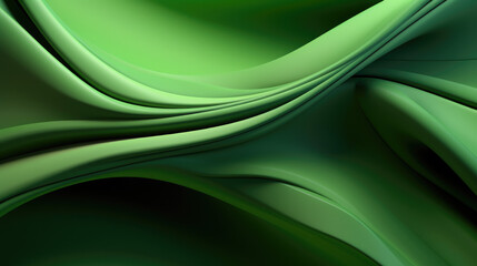 Naklejka premium Abstract Green Gradient Background with Geometric Shapes and Vibrant Textured Patterns