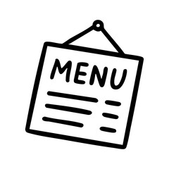 メニュー　線画　手書き