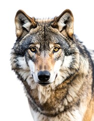 Close-up wolf portrait