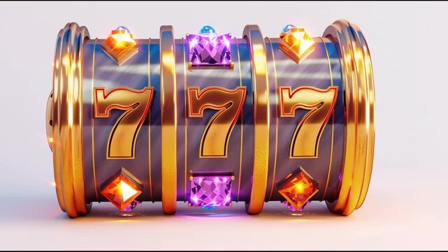 spinning casino slots machine reel