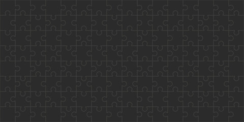 Puzzle pattern background vector set
