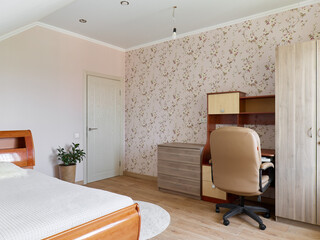 interior design. interior photography of an apartment for rent. One-room apartment with a simple and cozy design. High quality photo