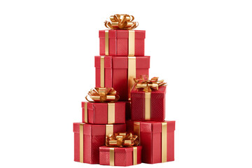 Obraz premium Bast Red gift boxes